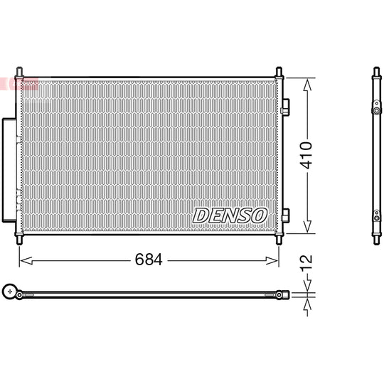 DCN40027 Condenser, air conditioning