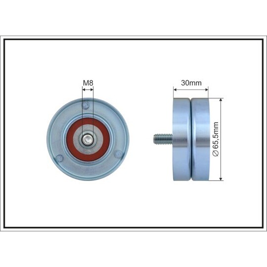 398-98 Tensioner Pulley, v-ribbed belt
