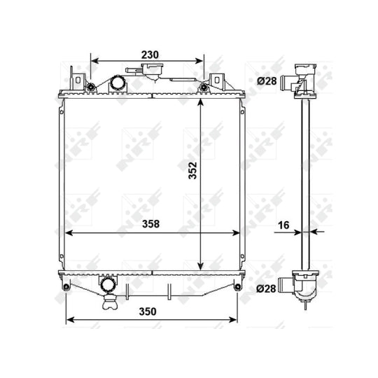 507644 Radiator, engine cooling