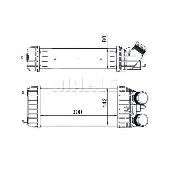 CI 210 000S Intercooler, charger