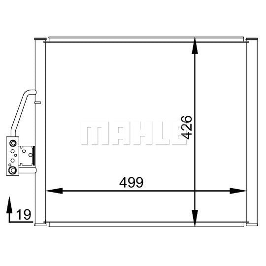 AC 277 000S Condenser, air conditioning