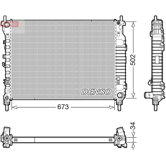 DRM20125 Radiator, engine cooling