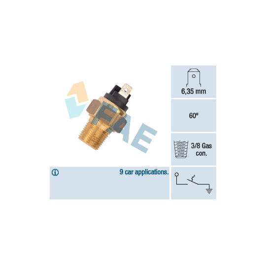 35960 Temperature Switch, coolant warning lamp