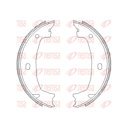 4715.00 Brake Shoe Set, parking brake