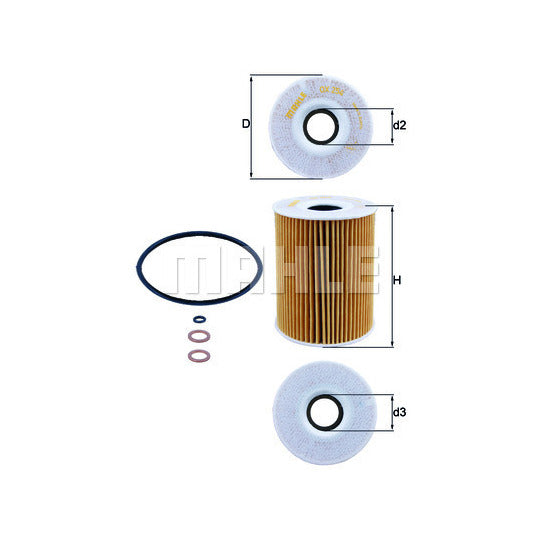 OX 254D3 Oil filter