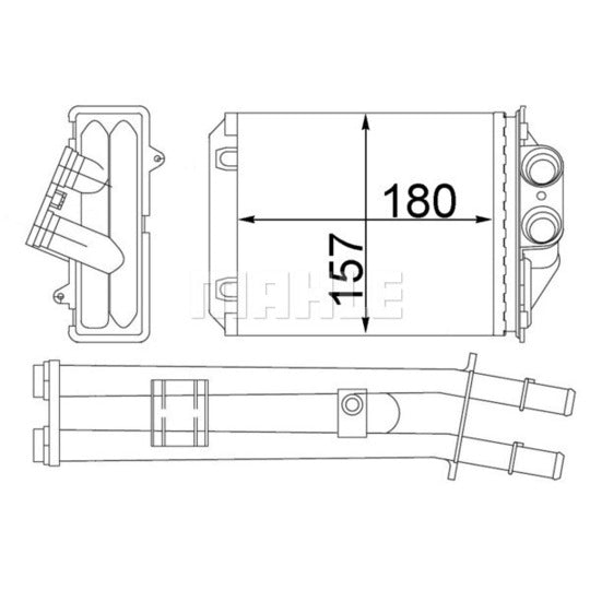 AH 213 000S Heat Exchanger, interior heating