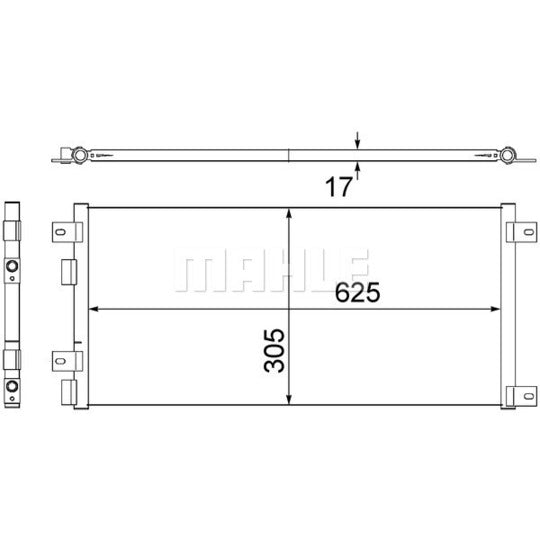 AC 517 000S Condenser, air conditioning