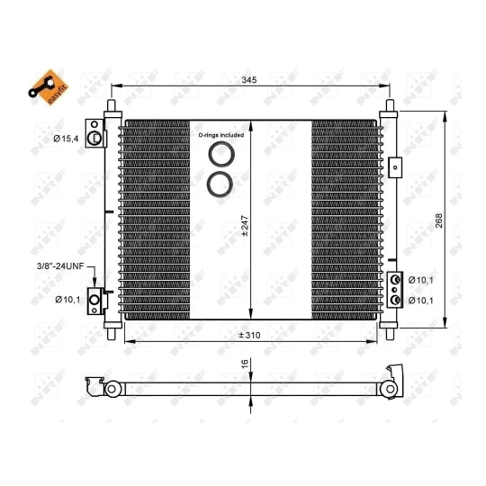 35926 Condenser, air conditioning