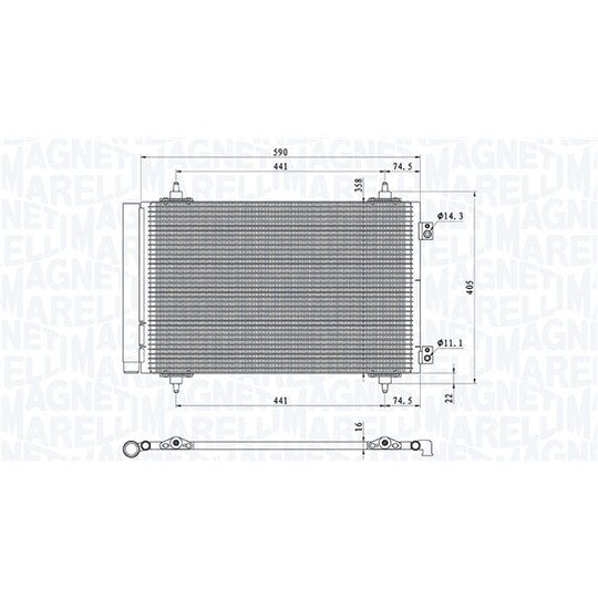 350203710000 Condenser, air conditioning