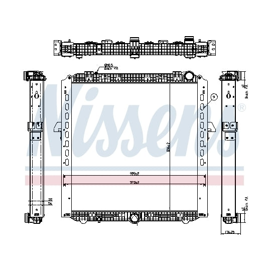 67175 Radiator, engine cooling