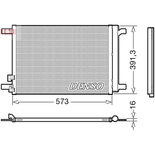 DCN32066 Condenser, air conditioning