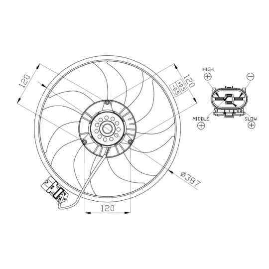 47914 Fan, radiator