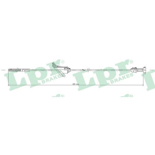 C0868B Cable, parking brake