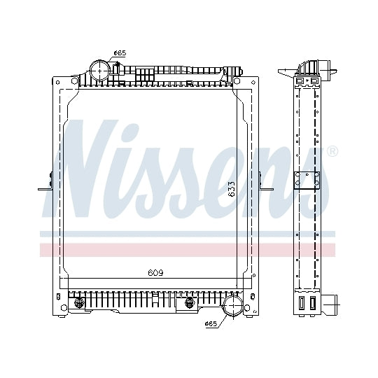 62647A Radiator, engine cooling