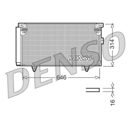 DCN36001 Condenser, air conditioning