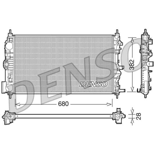DRM15005 Radiator, engine cooling