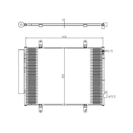 350371 Condenser, air conditioning