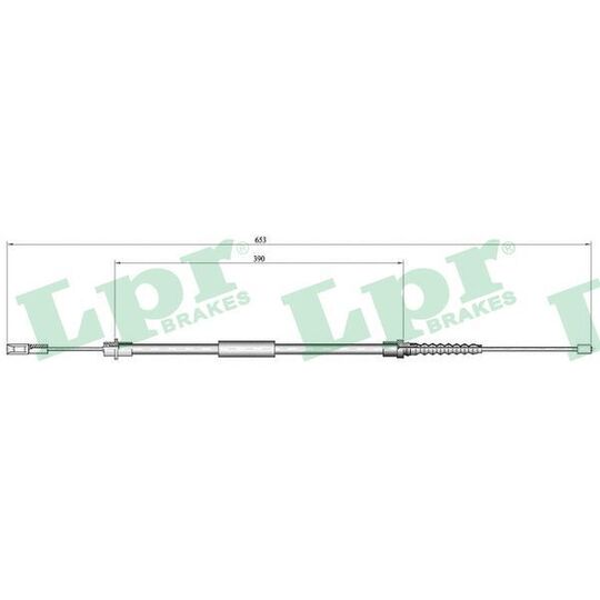 C0645B Cable, parking brake