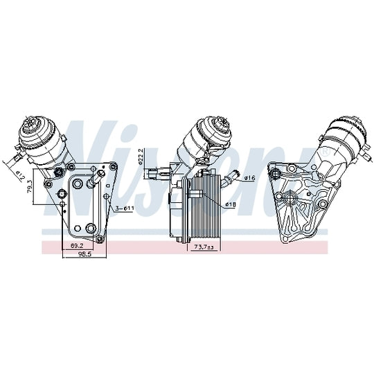 91347 Oil Cooler, engine oil