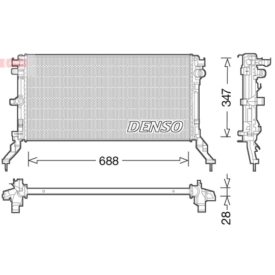 DRM23039 Radiator, engine cooling