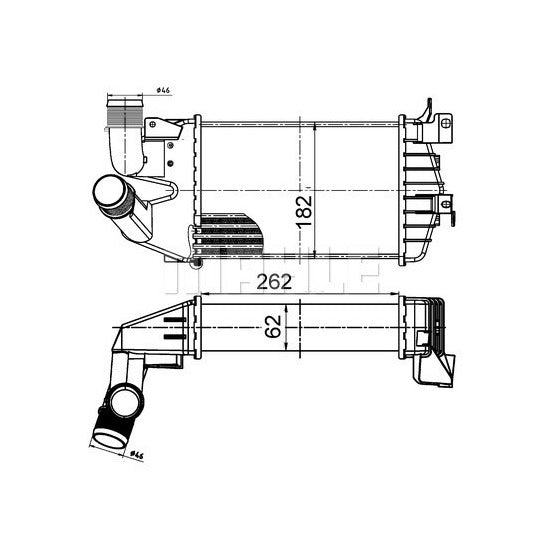 CI 510 000S Intercooler, charger