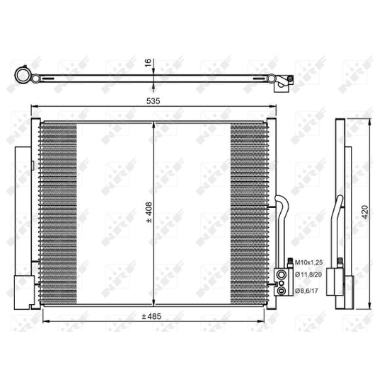 350053 Condenser, air conditioning