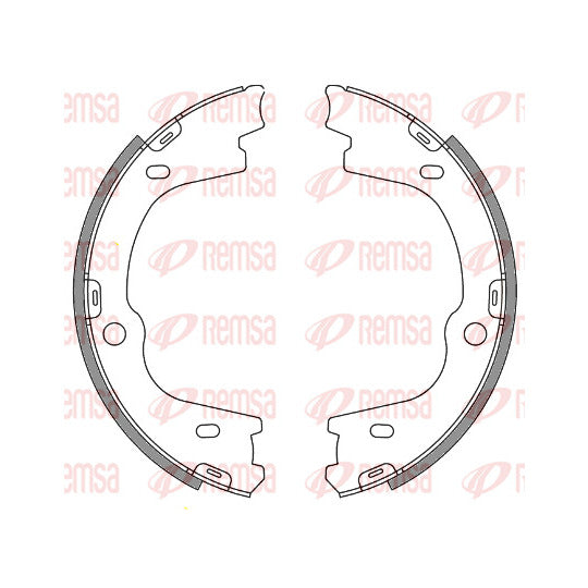 4673.00 Brake Shoe Set, parking brake