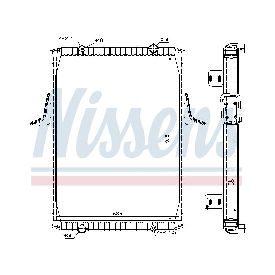 63821A Radiator, engine cooling
