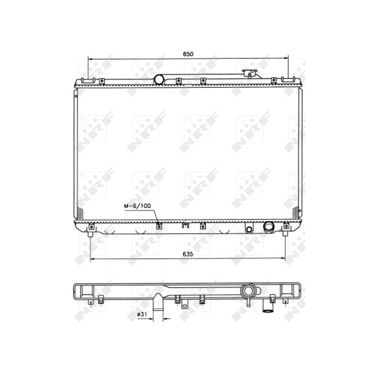 506721 Radiator, engine cooling