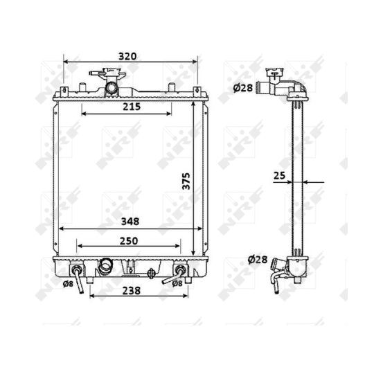 53927 Radiator, engine cooling