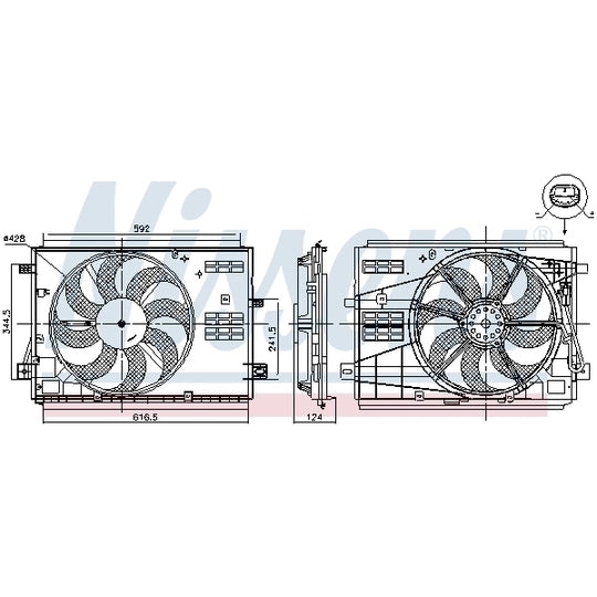 85973 Fan, radiator