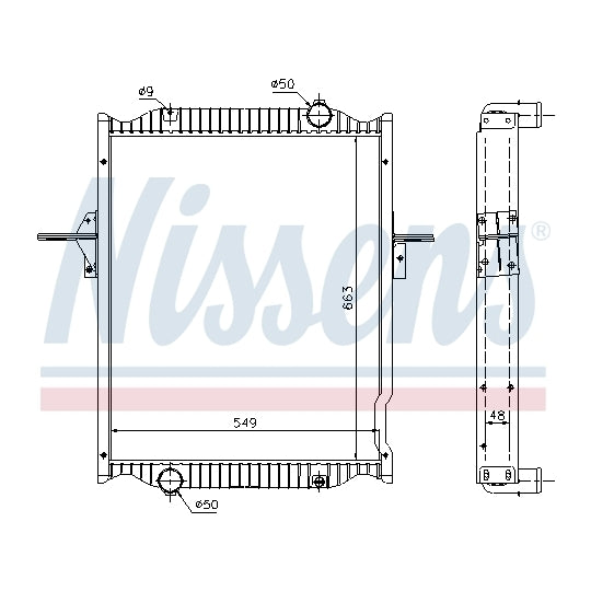 63781A Radiator, engine cooling