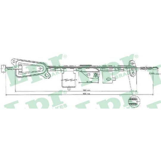 C0481B Cable, parking brake