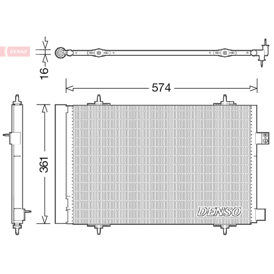 DCN21019 Condenser, air conditioning