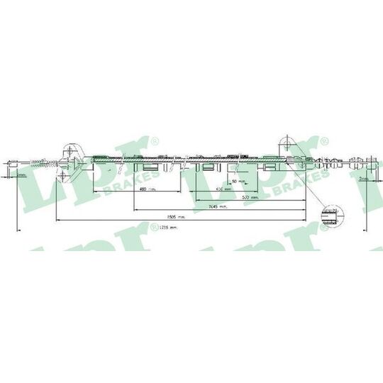 C0847B Cable, parking brake