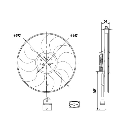 47926 Fan, radiator