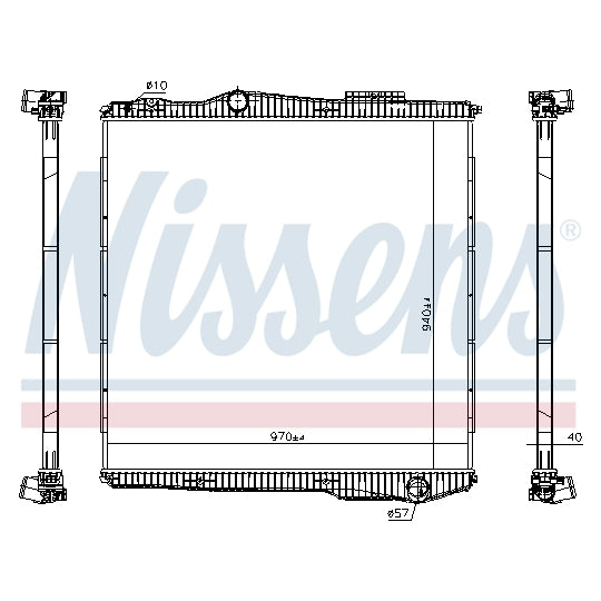 672910 Radiator, engine cooling
