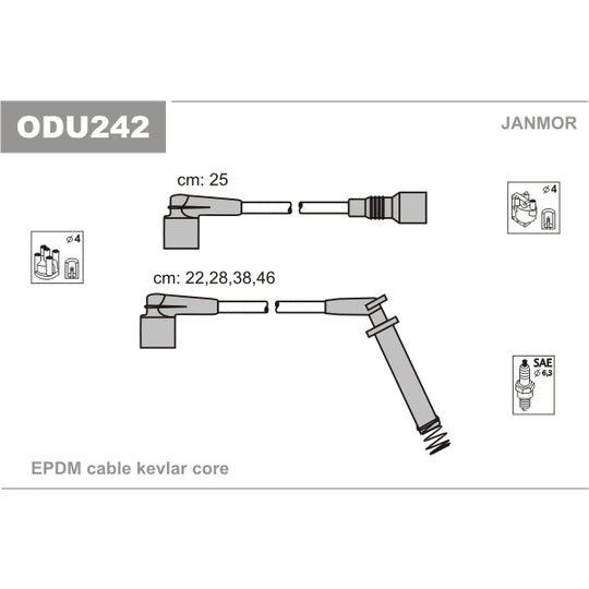 ODU242 Ignition Cable Kit