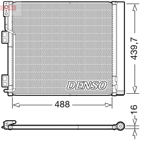 DCN46028 Condenser, air conditioning