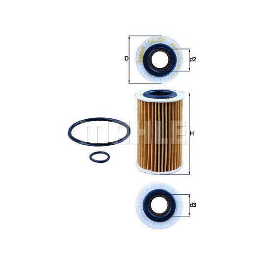OX 209D Oil filter