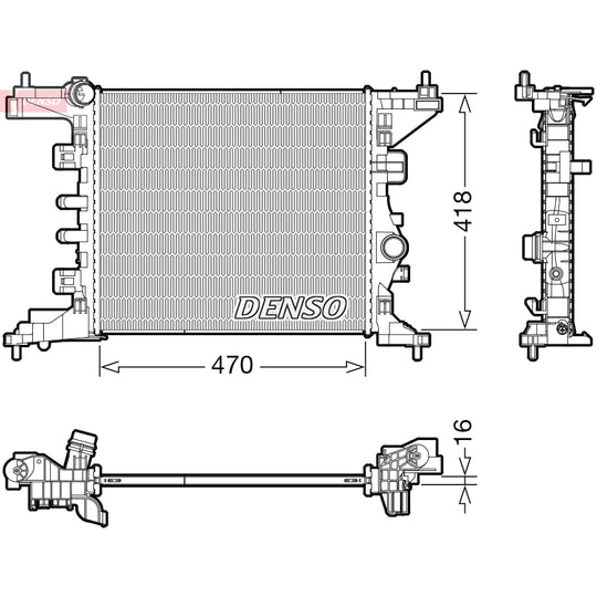 DRM20121 Radiator, engine cooling