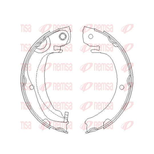 4680.00 Brake Shoe Set, parking brake