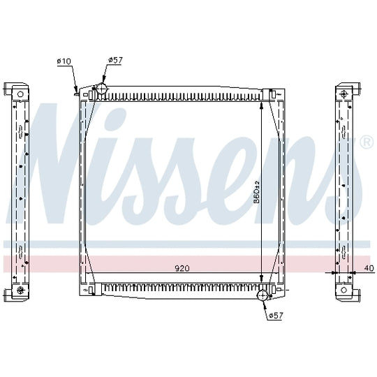 64069A Radiator, engine cooling