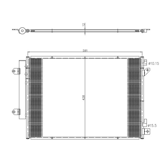 350472 Condenser, air conditioning
