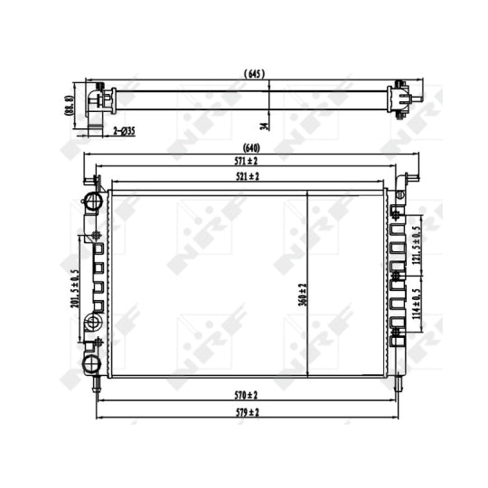 58219 Radiator, engine cooling
