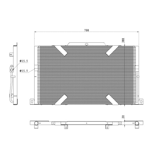 350489 Condenser, air conditioning