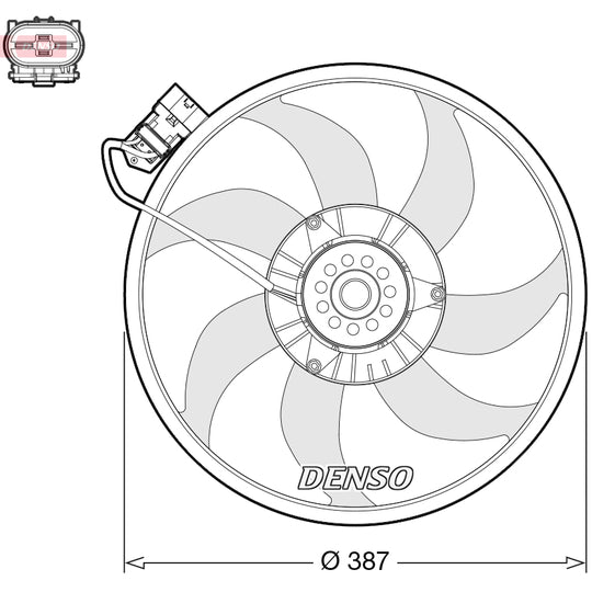 DER20017 Fan, radiator