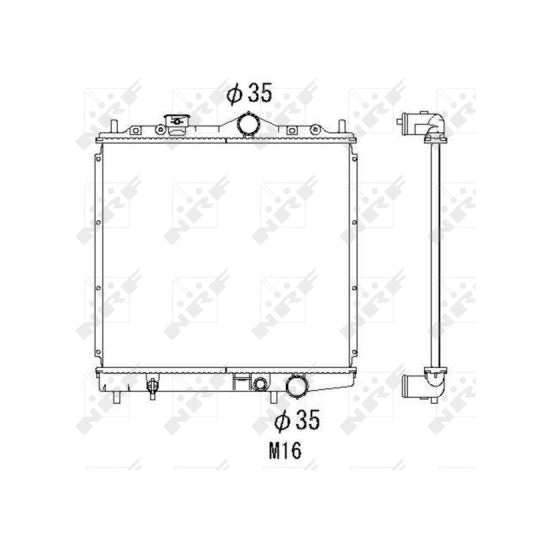 506557 Radiator, engine cooling