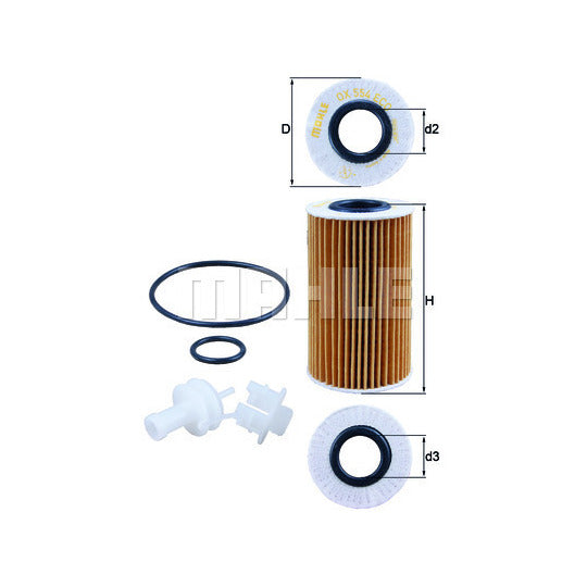 OX 554D2 Oil filter