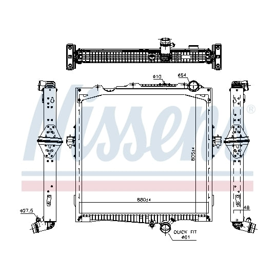 637877 Radiator, engine cooling